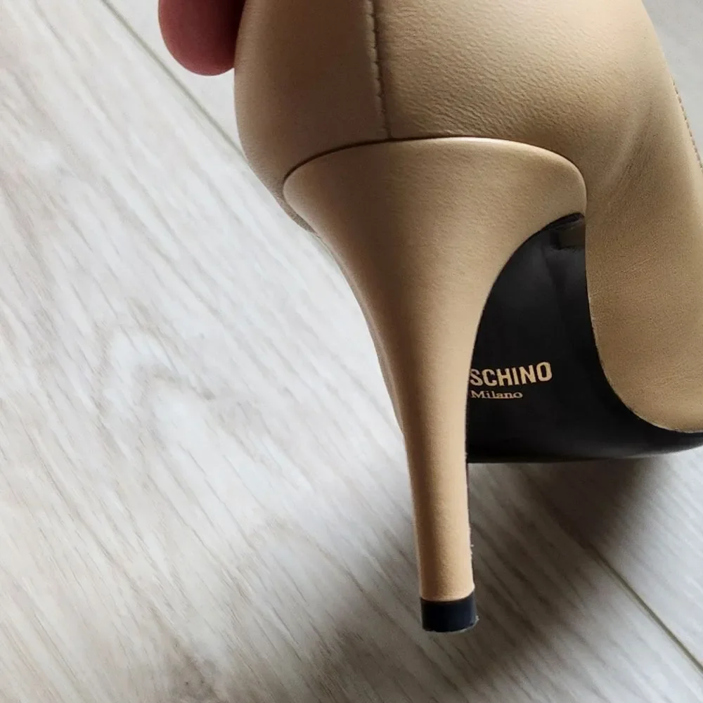 Moschino Patent Leather Block Heel Boot